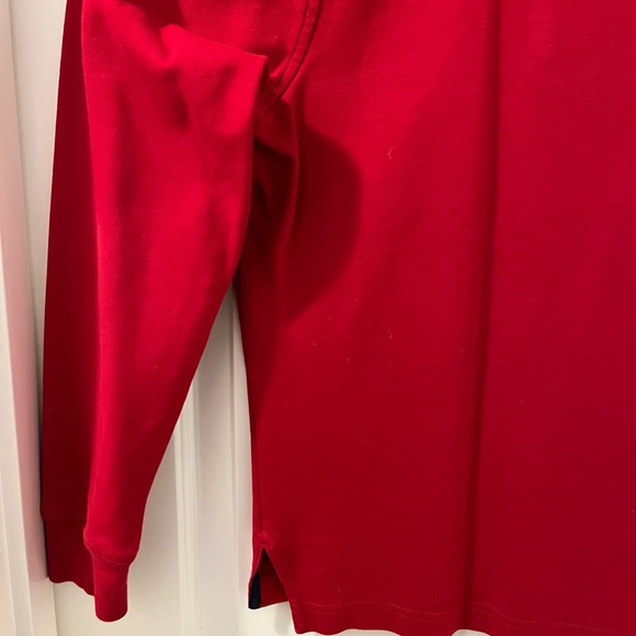 Lacoste Quarter-Zip Sweatshirt - Size 3 (S) - Red - Picture 13 of 13